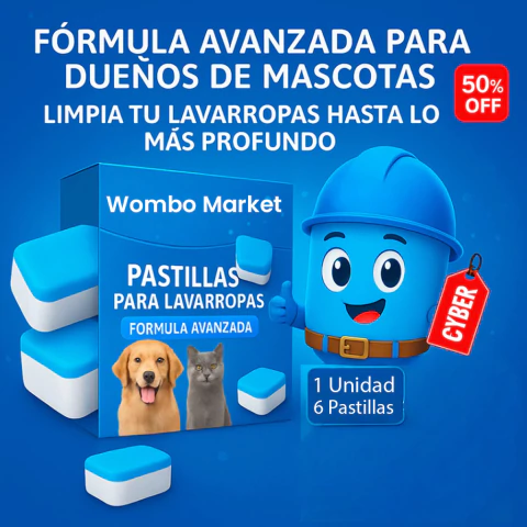 Pastillas oficiales de lavarropas - WomboMarket® - IO Clean