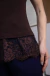 Kim - Blusa Feminina com Barra em Renda Chantilly e Detalhe nas Mangas - Ref 4267 na internet
