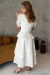 Ariane - Vestido Mídi em Laise Richelieu com Tricoline e Guipir - Ref 4304 na internet