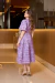 Danila - Vestido Midi em Laise com Guipir - Ref 4102 - loja online