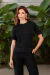Rita - Blusa Feminina em Malha com Detalhes em Renda na Barra- Ref 4273 - loja online