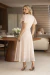 Dulce - Vestido Midi em Organza com Guipir - Ref 4343 na internet