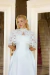 Rubi - Vestido de Noiva Mídi em Zibeline com Capa de Sobreposição em Renda - Ref 4358 - loja online