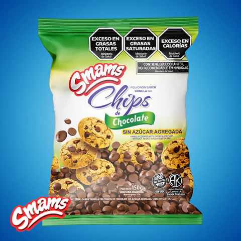 GALLETITAS CHIPS SIN AZUCAR SMAMS