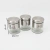 Set 3 frascos vidrio 350ml con tapa acero - Eikos | Productos para tu hogar con estilo y funcionalidad