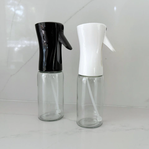 Botella rociadora vidrio 200ml aceite y vinagre