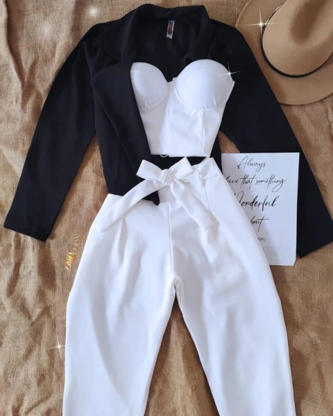 Conjunto Black & White Elegancia Juvenil - comprar en línea