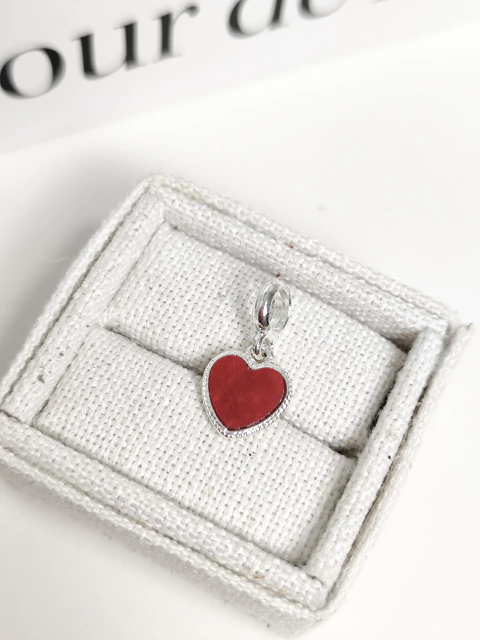 Berloque Coração Vermelho - 239