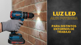 Taladro Inalámbrico Percutor Brushless Metalkraff 21v 50 Nm - tienda online