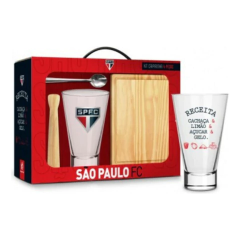 Kit Copo Caipirinha São Paulo Fc Completo Oficial
