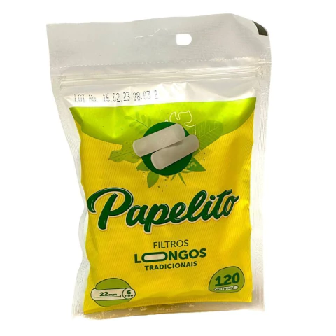 FILTRO ACETATO PAPELITO TRADICIONAL LONGO 6MM