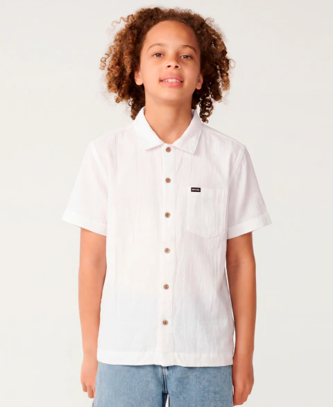 Camisa Rip Curl Niños Manga Corta Gasa