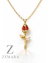 Collar Tulipan Rojo con Hojas - Promo 3x1!