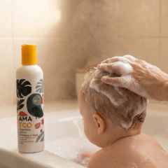 Shampoo calmante para cabelos sensíveis com 10% de aloe vera 240ml - Amaéco cosméticos naturais 