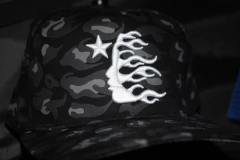 Gorra Hellstar ( black n grey - Anarbialmo