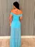 Vestido Longo Cecilia Azul Serenety na internet