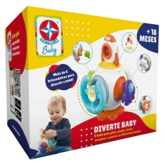 Brinquedo de Bebê Diverte Baby Atividades Multifuncional Estrela
