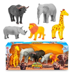 Animais de Brinquedo Zoológico The Big Five Safari Adijomar