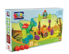 Blocos de Montar Blocossauro 31 Peças Dismat