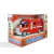 Carrinho Fricção Ambulância Luz Som Vermelho DM Toys
