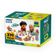 Blocos de Montar Click Monta Mais Blocolândia 370 peças Dismat XK119