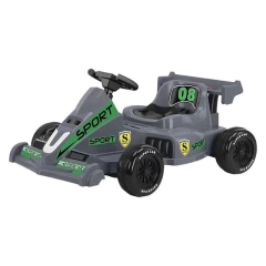 Carro de Corrida Infantil Veículo Elétrico 6v Recarregável 75kg Cinza Art Brink - comprar online