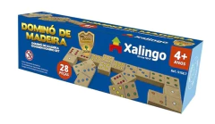 Jogo Dominó Tradicional em Madeira Xalingo