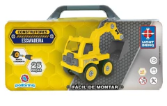 Caminhão Escavadeira Monta e Desmonta 22 Peças Polibrinq