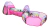 Barraca Infantil 3 em 1 Princesas Túnel Cercadinho DM Toys