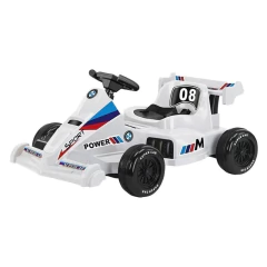 Carro de Corrida Infantil Veículo Elétrico 6v Recarregável 75kg Branco Art Brink - comprar online