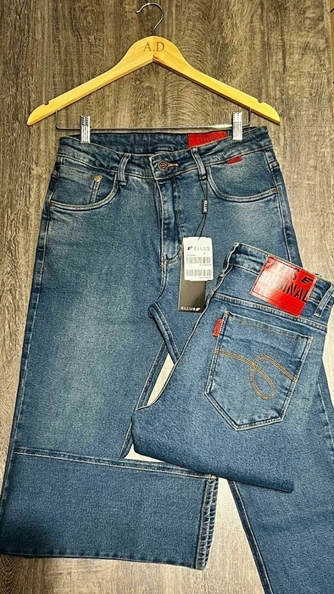 Calças Jeans masculina ELLS 98% algodão 2% elastano slim fit
