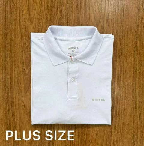 Camiseta gola polo plus size DSL