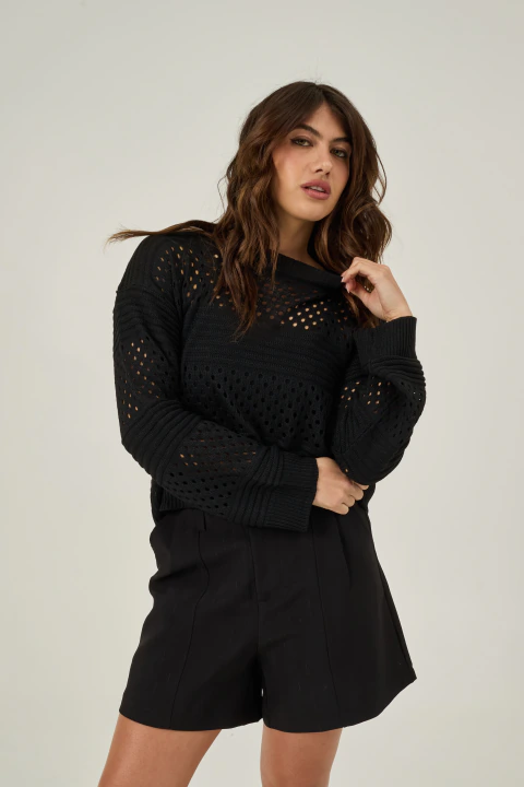 SHORT LUXIA NEGRO