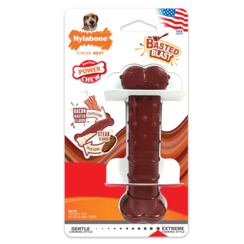 Juguete Nylabone Masticable Hueso texturizado Sabor Carne - comprar online