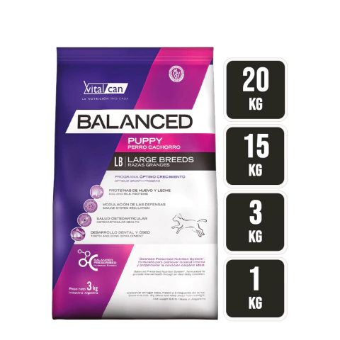 Alimento Vitalcan Balanced Puppy Large - comprar online