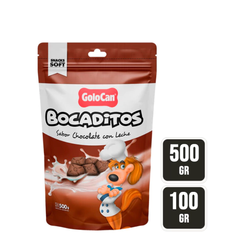 Bocaditos Golocan Sabor Chocolate con Leche - comprar online