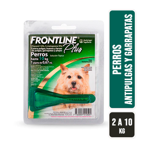 Pipeta Frontline Plus Perros 2 a 10kg - comprar online
