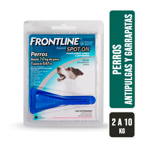 Pipeta Frontline Spot On Perros 2 a 10kg - comprar online