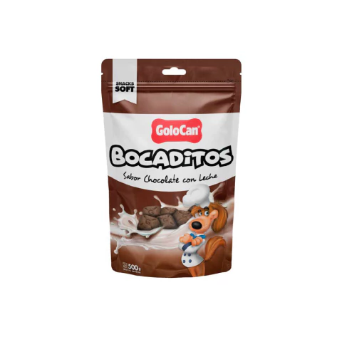 Bocaditos Golocan Sabor Chocolate con Leche - Leocan