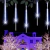 Imagem do 15 Tubos snowfall LED branco frio IP44 com 10cm bivolt.