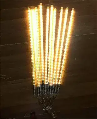 15 Tubos snowfall LED branco quente IP44 com 10cm bivolt. - comprar online