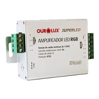 Amplificador 9W RGB 3CH 12A 12VDC bivolt. - comprar online