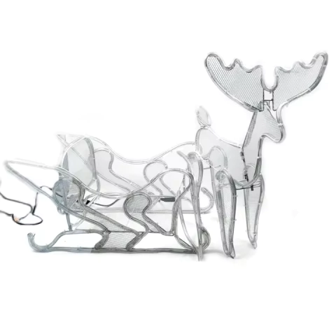 Armação De Rena com trenó 42 LEDs Branco frio strobinhos bivolt IP44 uso externo. - comprar online