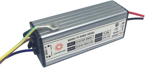 Driver para Refletor LED 20W Bivolt IP67.