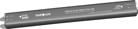 Fonte Slim para Fita LED 36W 12V 3A IP20. - comprar online