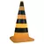 Luminária Cone De Trânsito 65x32x32cm Polietileno Amarelo e Preto. - comprar online