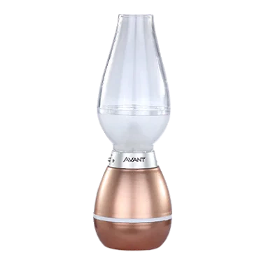 Luminária de mesa led Lampião com entrada USB 3000K 1,5W bivolt 20,4XØ7,2cm policarbonato rose. - comprar online