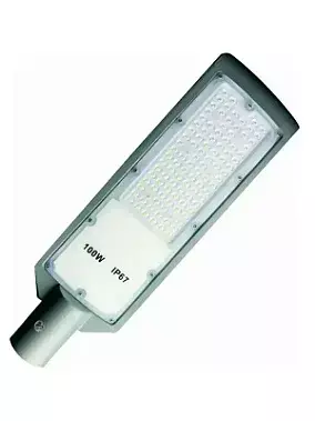 Luminária LED pública slim 100W SMD sensor Fotocélula 6500K bivolt IP67 INMETRO. - comprar online
