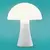 Luminária Mushroom Ø25x31cm Polietileno Branco. na internet