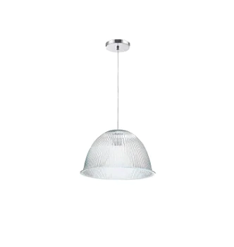 Luminária prismática pendente 16 polegadas cabo PP Incolor E-27. - comprar online